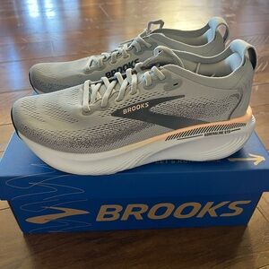Brooks Running Shoes - Gray with Peach Accent